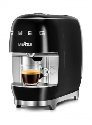 A Modo Mio Smeg Capsule Coffee Machine Black 29.0 x 15.7 x 36.6cm