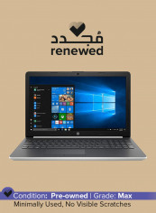Renewed - HP15-DA0032WM with 15.6 Inch Display, Core i3 processor/8th Gen/4 GB RAM/1 TB HDD Integrated Graphics Silver