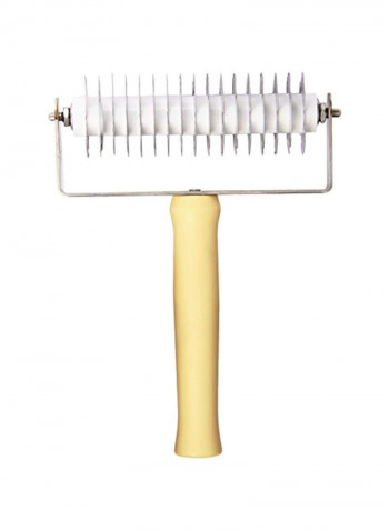 Lattice Pie Cutter White/Brown 5inch