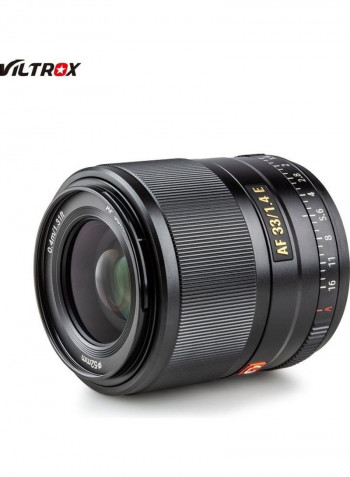 Auto Focus Camera Lens Black