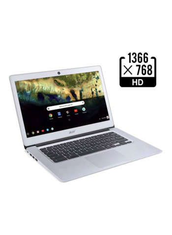 Chromebook 14 Laptop With 14-Inch Display, Celeron N3060 Processor/4GB RAM/16GB eMMC Flash Drive/Intel HD Graphics 400 Sparky Silver