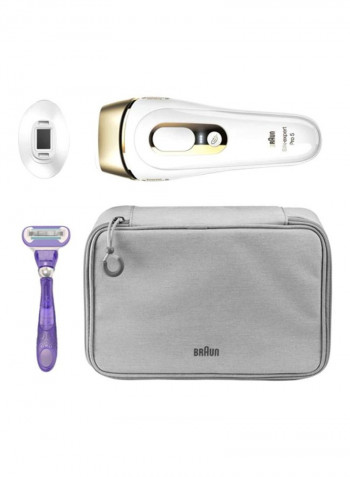 Silk expert Pro 5 PL5117 Latest Generation IPL, Permanent Hair Removal أبيض 27.6  x 9.9 x 19.3سم