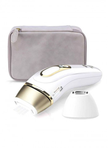 4 Piece IPL Silk-Expert Body And Face Hair Removal Set White/Gold