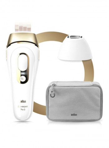 4 Piece IPL Silk-Expert Body And Face Hair Removal Set White/Gold