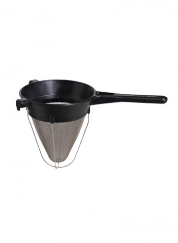 Exoglass Bouillon Strainer Black/Silver 16x8x10inch
