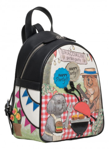 All Round Animal Printed Backpack 11.02-Inch Multicolour