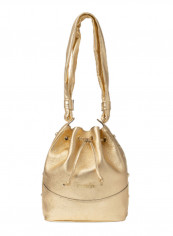 Margot Round Rivet Detail Bucket Bag Gold reviews Margot Round Rivet Detail Bucket Bag Gold