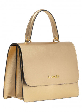 Logo Detail Michelle Crossbody Bag Gold