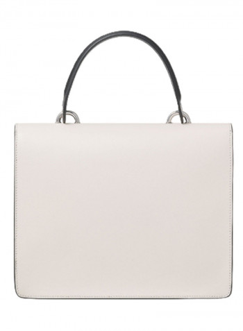 Logo Detail Michelle Crossbody Bag White/Black/Blue