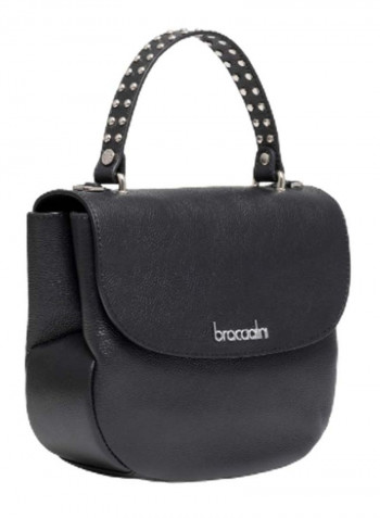 Naomi Mini Logo Detail Crossbody Bag Black