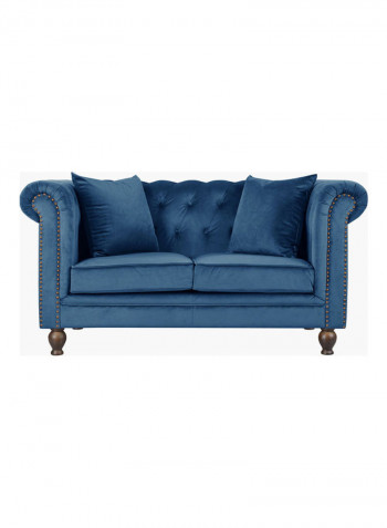 Sofia 2-Seater Sofa With Cushion Blue