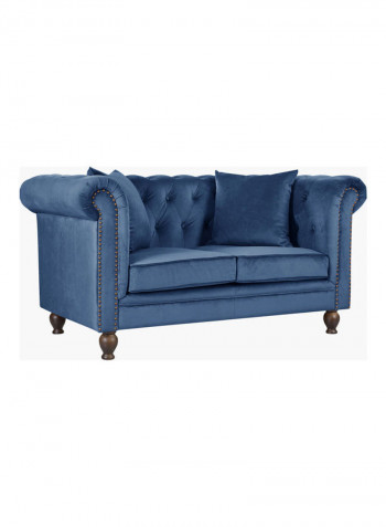 Sofia 2-Seater Sofa With Cushion Blue