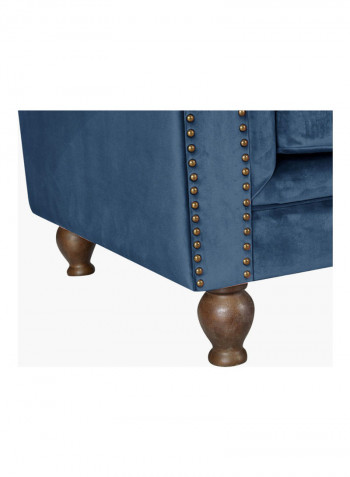Sofia 2-Seater Sofa With Cushion Blue