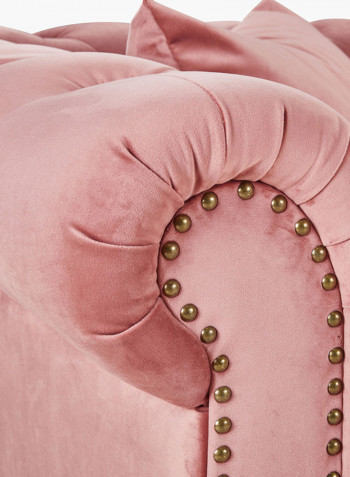 Sofia 2-Seater Sofa With Cushions Pink