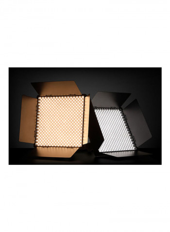 Dimmable LED Video Light Set Black