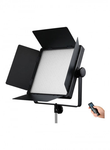 Dimmable LED Video Light With Remote Control Black