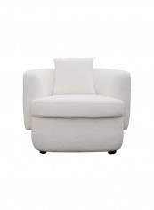 1 Seater Larisa Fabric Sofa White 97x89x71cm
