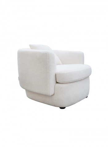 1 Seater Larisa Fabric Sofa White 97x89x71cm