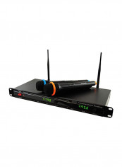 Wireless Microphone System With 2 Mic PDWM2800 Black