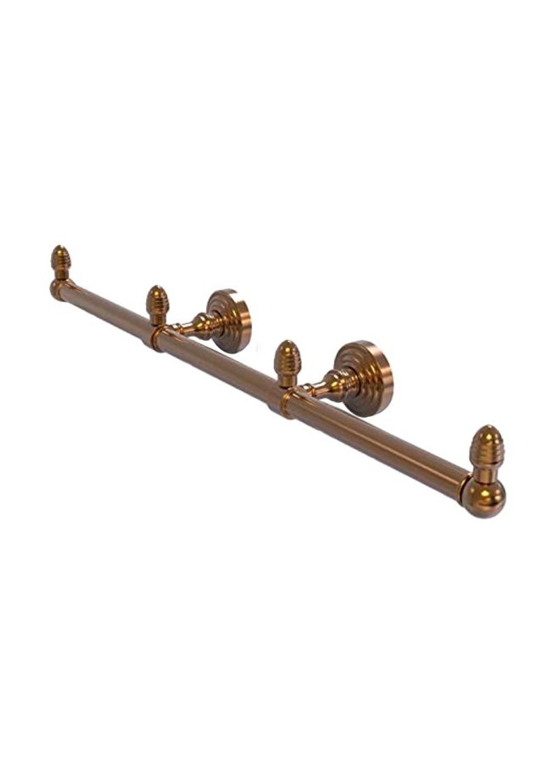Waverly Place Collection 3 Arm Guest Towel Holder Brown 22.5inch