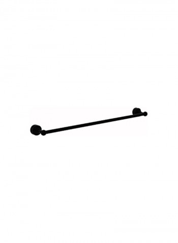Door Towel Bar Black 30inch