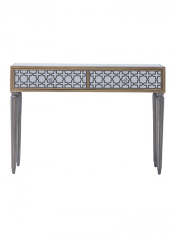 Ronan Console Table With Mirror Hjb17161 Grey/Gold