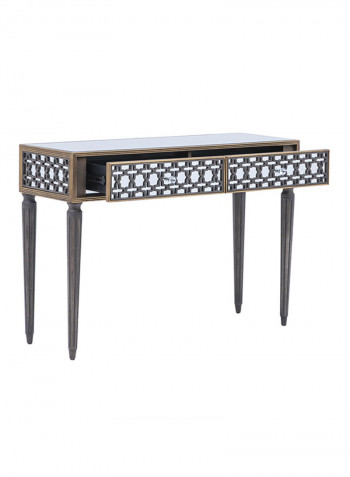 Ronan Console Table With Mirror Hjb17161 Grey/Gold