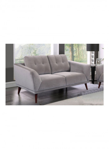 Signet 2-Seater Sofa With 2 Cushions Grey 90 x 179 x 98cm