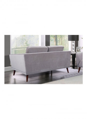 Signet 2-Seater Sofa With 2 Cushions Grey 90 x 179 x 98cm