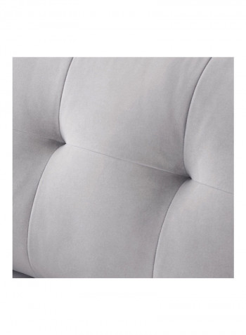 Signet 2-Seater Sofa With 2 Cushions Grey 90 x 179 x 98cm
