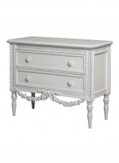 Rose 2-Drawer Storage Chest White 103x82x46centimeter