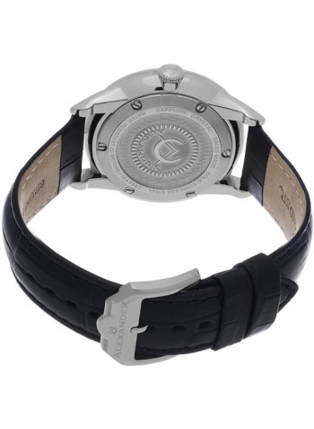 Men's Heroic Sophisticate Leather Analog Wrist Watch A911-02