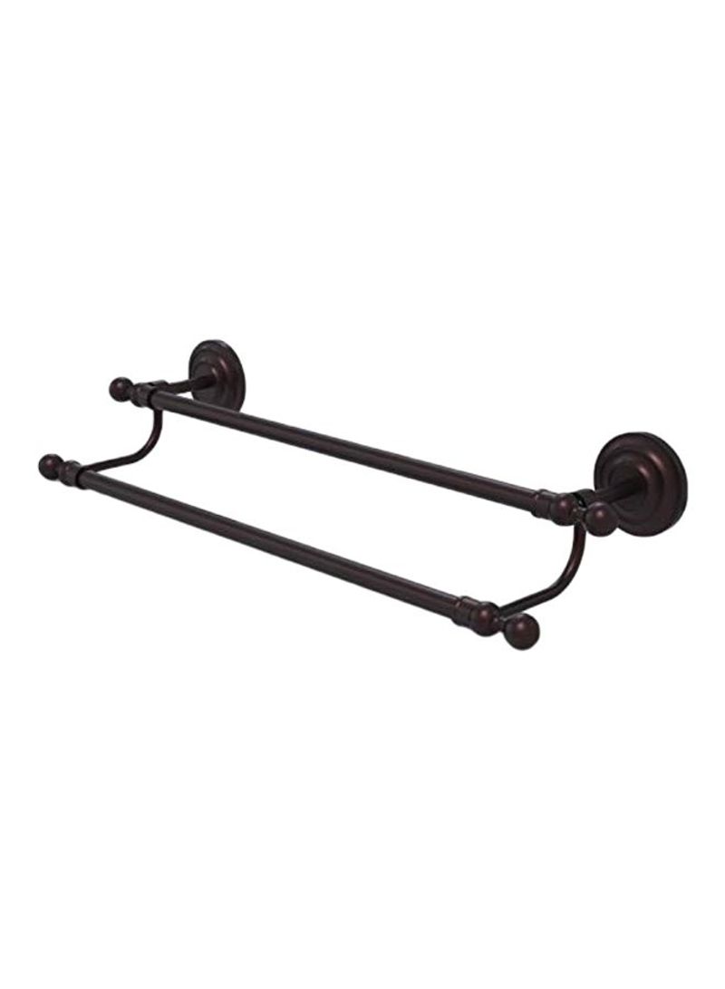 Que New Collection Double Towel Bar Black 30inch