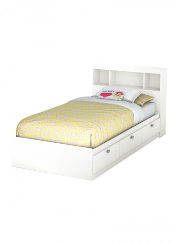 Spark Twin Mates Bed Without Mattress White Queen