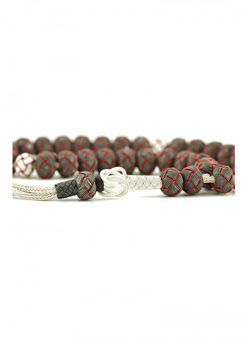 Knitted Silver Prayer Beads