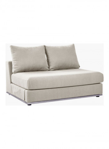 Giovanni Large And Luxurious Armless Chair Beige 101x129cm