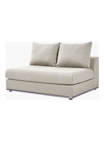 Giovanni Large And Luxurious Armless Chair Beige 101x129cm