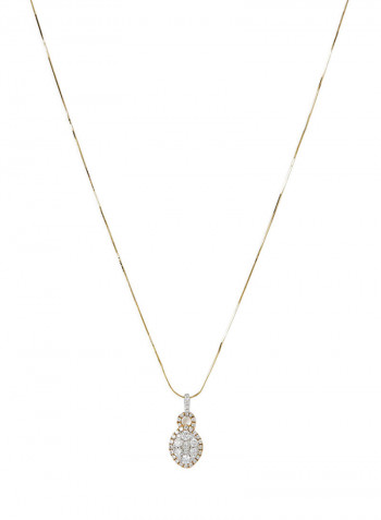 18 Karat White Gold Dimaond Pendant