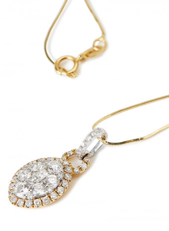 18 Karat White Gold Dimaond Pendant