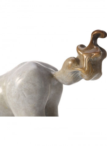 Deer Sculpture Ivory 33x28x11cm