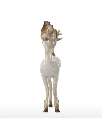 Deer Sculpture Ivory 33x28x11cm