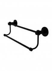 Mercury Collection Double Twist Accents Towel Bar Matte Black 30inch
