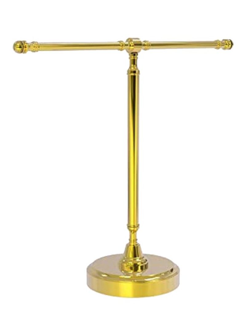 Top 2 Arm Guest Towel Holder Gold