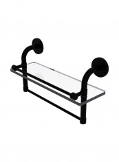 Remi Collection Towel Bar Shelf Matte Black 16inch