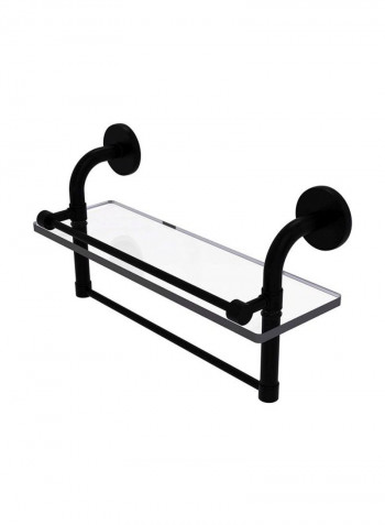Remi Collection Towel Bar Shelf Matte Black 16inch