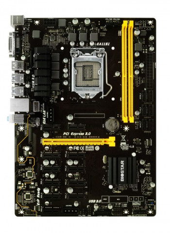 TB250-BTC Pro USB 3.0 ATX Intel Motherboard 11 x 8.7 x 2.2inch Black/Yellow
