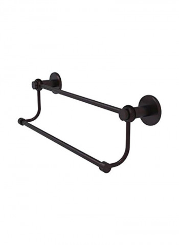 Mercury Collection Double Twist Accents Towel Bar Black 30inch