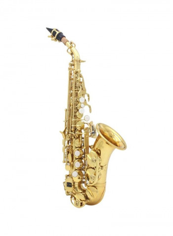 Carve Pattern Bb Bend Althorn Soprano Saxophone With Accessories Set