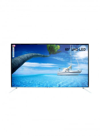 65-Inch UHD Smart LED TV GLED6538SEUHD Black