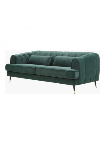 3-Seater Alison Sofa With 2-Scatter Cushions Green 86x71x198cm